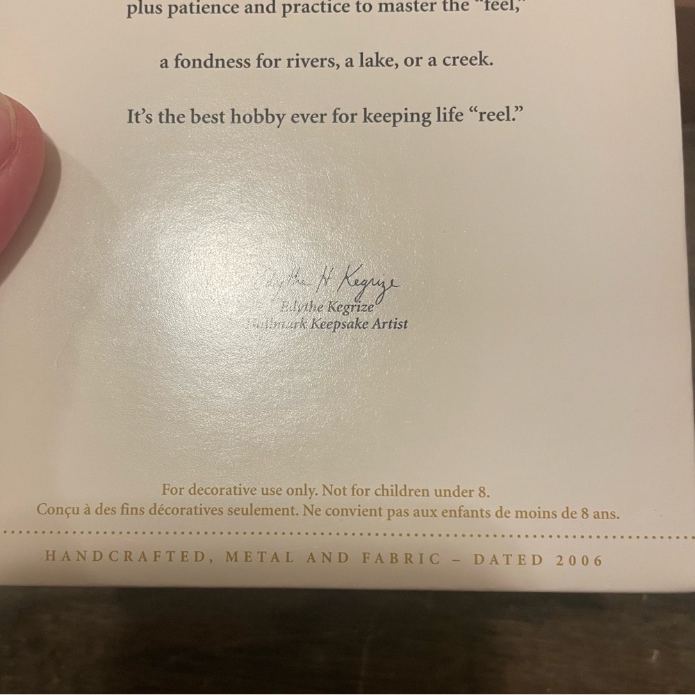 Hallmark Keepsake Ornament “Keeping it Reel” 2006 New! - Picture 6 of 6